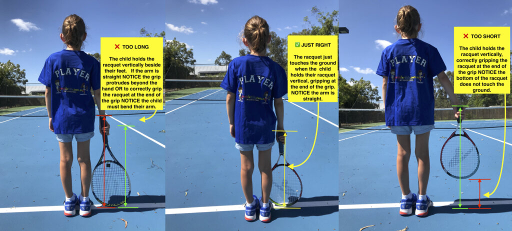 How to choose the right tennis racquet for your child